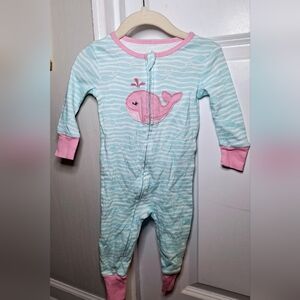 Adorable Whale Long Sleeve Onesie (12 mo)